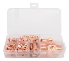 2X Kit 60 Terminais Conectores Olhal Compressão Feitos Em Co 2X Kit 60 Terminais Conectores Olhal Compressão Feitos Em Co