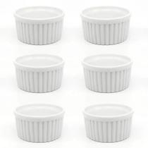 2X Kit 6X Ramekin 77Ml Porcelana Molheira Porta Molho Pequen