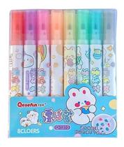 2X Kit 8 Canetinhas Flutua Água Caneta Mágica Desenho Flutua