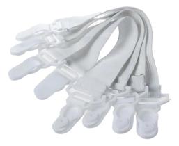 2X Kit 8 Prendedores Elástico P/Lençol Segura Prende Presilh