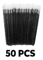 2X Kit Aplicador Pincel Descartável Batom Gloss Limpeza Cíli