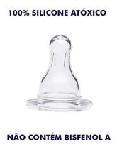 2X Kit Bico De Mamadeira Redondo C/25 Un. 100% Silicone (Tet