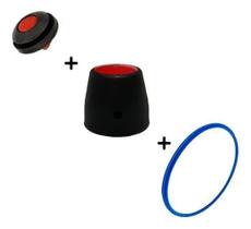 2X Kit Borracha Panela De Pressão 4,5 + Válvula De Segur + P 2X Kit Borracha Panela De Pressão 4,5 + Válvula De Segur + P