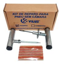 2X Kit Borracharia Reparo Concerto De Pneus Sem Câmara Viluz