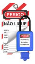 2X Kit Cadeado Bloqueio Etiqueta Id Não Opere Tagout Nr10 N 2X Kit Cadeado Bloqueio Etiqueta Id Não Opere Tagout Nr10 N