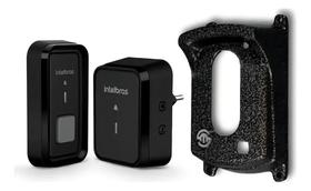 2X Kit Campainha Sem Fio Cib 101 Preta Intelbras Com Proteto