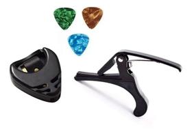 2X Kit Capotraste Porta Palhetas 3 Palhetas 2X Kit Capotraste Porta Palhetas 3 Palhetas