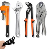 2X Kit Chave Inglesa + Alicate Bomba + Grifo + Alicate Press 2X Kit Chave Inglesa + Alicate Bomba + Grifo + Alicate Press