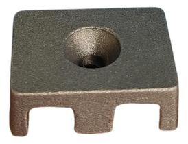 2X Kit Com 10 Fixadores De Gradil Em Aluminio