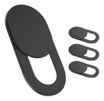 2X Kit Com 3 Webcam Cover Tampa Camera Preto Discreto