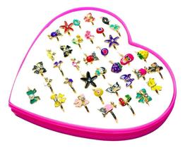 2X Kit Com 36 Anéis Infantis Ajustáveis Revenda Bele 2X Kit Com 36 Anéis Infantis Ajustáveis Revenda Bele