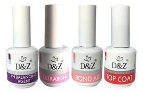 2X Kit Completo Blindagem Das Unhas Preparadores D&Z Sioux B
