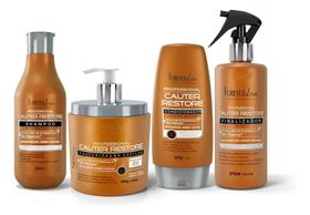 2X Kit Completo Cauterização Capilar Forever Liss