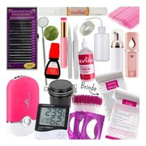 2X Kit Completo Iniciante Para Extensão De Cílios Fio A Fio 2X Kit Completo Iniciante Para Extensão De Cílios Fio A Fio