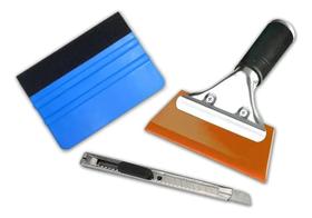 2X Kit Completo Insulfilm Rodo Estilete E Espátula Profissio