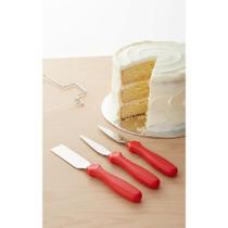 2x Kit Confeitaria: Nivelador e Espátulas Inox Profissional