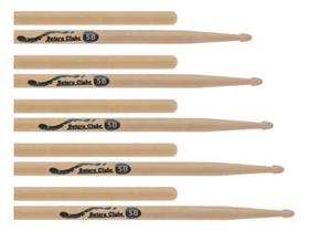 2X Kit De Baquetas 5B Batera Clube By Liverpool Pacote 5 Par