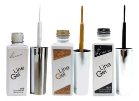 2X Kit Esmaltes Gel Ponta Fina 3Un Nail Art Unha Decorada Pr 2X Kit Esmaltes Gel Ponta Fina 3Un Nail Art Unha Decorada Pr