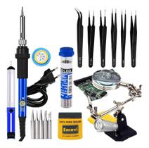 2X Kit Ferro De Solda 60W Ajuste Temperatura Profissional 16