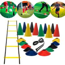 2X Kit Funcional Escada + Corda + 10 Pratos + 10 Cones Trein 2X Kit Funcional Escada + Corda + 10 Pratos + 10 Cones Trein