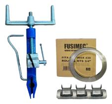 2X Kit Fusimec Cintar Poste + Rolo 25M Fita 3/4 + Fechos 3/4