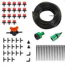 2X Kit Irrigação Gotejamento Completo Vasos Ou Horta 18 Bico