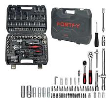 2X Kit Jogo De Soquete Aço 1/2 E 1/4 Catraca Chave Com Malet 2X Kit Jogo De Soquete Aço 1/2 E 1/4 Catraca Chave Com Malet