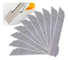 2X Kit Jogo Lamina Para Estilete Larga 18Mm Com 100 Peças 2X Kit Jogo Lamina Para Estilete Larga 18Mm Com 100 Peças