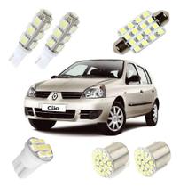 2X Kit Lampadas Led Renault Clio Luz Pingo Teto Placa Ré 2X Kit Lampadas Led Renault Clio Luz Pingo Teto Placa Ré