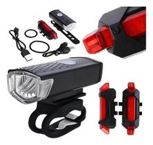 2X Kit Lanterna E Farol Bike Luz Ultra Led Prova D'Agua Reca 2X Kit Lanterna E Farol Bike Luz Ultra Led Prova D'Agua Reca