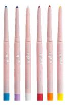 2X Kit Lapis Retrátil Colorido Melu Ruby Rose Efeito