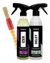 2X Kit Limpa Pneus Delet + Descontaminante Ferroso Izer Voni 2X Kit Limpa Pneus Delet + Descontaminante Ferroso Izer Voni