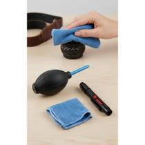 2x Kit Limpeza Câmera: Pano Microfibra, Soprador e Pincel