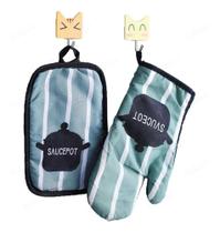 2X Kit Luva Termica Forno Com Descanso De Panela Cozinha Fog 2X Kit Luva Termica Forno Com Descanso De Panela Cozinha Fog