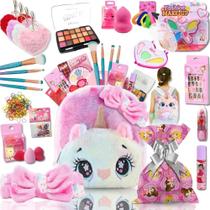 2X Kit Maquiagem Infantil Meninas Completo Com Mochila Crian 2X Kit Maquiagem Infantil Meninas Completo Com Mochila Crian