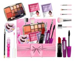 2X Kit Maquiagem Presente Caixa Completo Feminino Adolescent