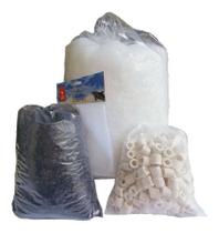 2X Kit Mídias Filtragem Mecânica/Química/Biológica Para Fil