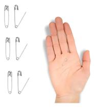 2X Kit Mini Alfinete De Segurança 1000 Prata Níquel Nº000 19