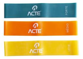 2X Kit Mini Band Elásticos 3 Intensidades Leve, Médio E Fort