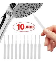 2X Kit Mini Escova Limpeza Furo Chuveiro Desentupir 10 Unida