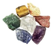 2X Kit Misto De 7 Pedras Chakras Brutas 100% Naturais Combo 2X Kit Misto De 7 Pedras Chakras Brutas 100% Naturais Combo
