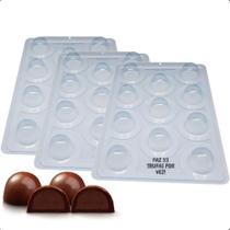 2X Kit Novidade 03 Formas 3 Partes Silicone Trufa 45G Peque