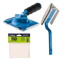 2X Kit Pad Cantos E Rodapé + Refil Recorte Acabamento Pintur