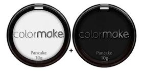 2X Kit Pancake Pó Colormake 10 Gramas Maquiagem Branco / Pre