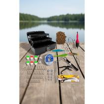 2x Kit Pesca Completo C/ Maleta, Iscas, Anzol e Alicate