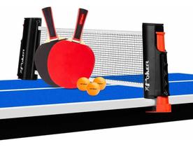 2X Kit Ping Pong Poker Pro 2 Raquete Rede Retrátil 3 Bolas