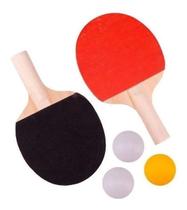 2X Kit Ping Pong Tenis De Mesa 2 Raquetes 3 Bolas Cor Vermel 2X Kit Ping Pong Tenis De Mesa 2 Raquetes 3 Bolas Cor Vermel