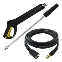 2X Kit Pistola + Tubeira 10 Mts Mangueira Nylon Karcher Hd 5