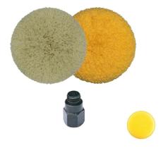 2X Kit Polimento 2 Boinas Dupla Face 7 Polegadas Mas Adapt