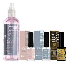 2X Kit Preparadores Vlia Prep Topcoat (Escolher) Desidratad